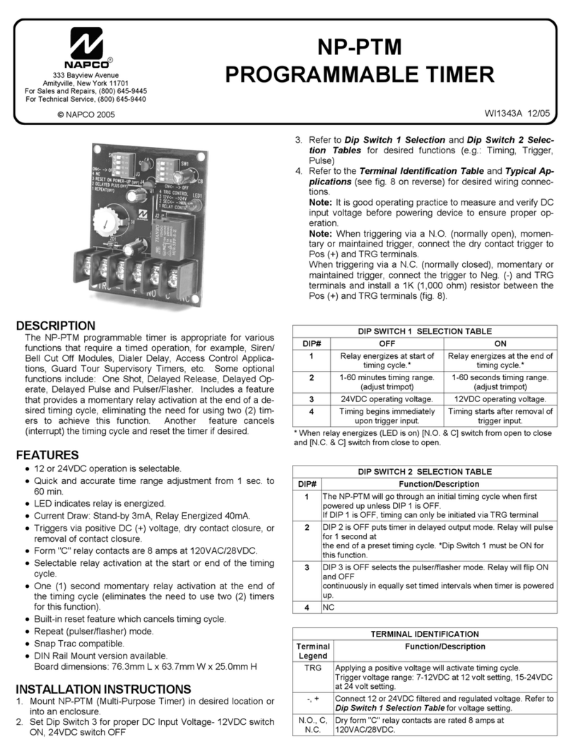 NAPCO NP-PTM instructions