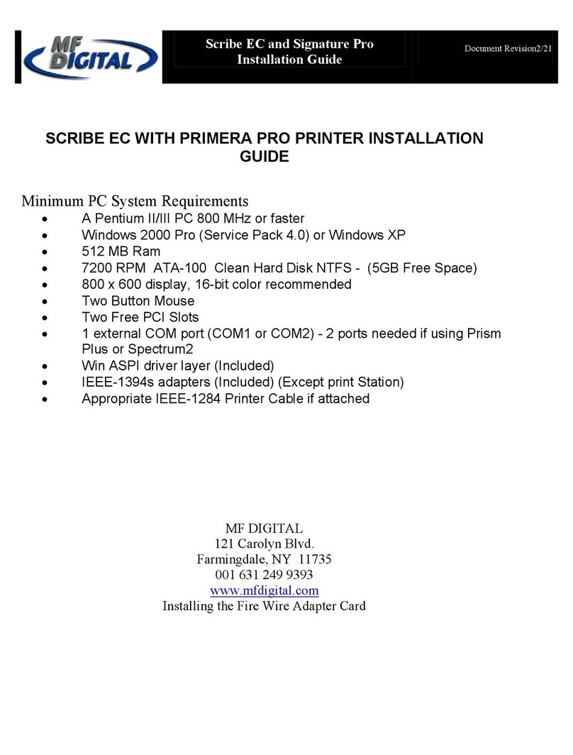 MF DIGITAL Signature Pro User manual