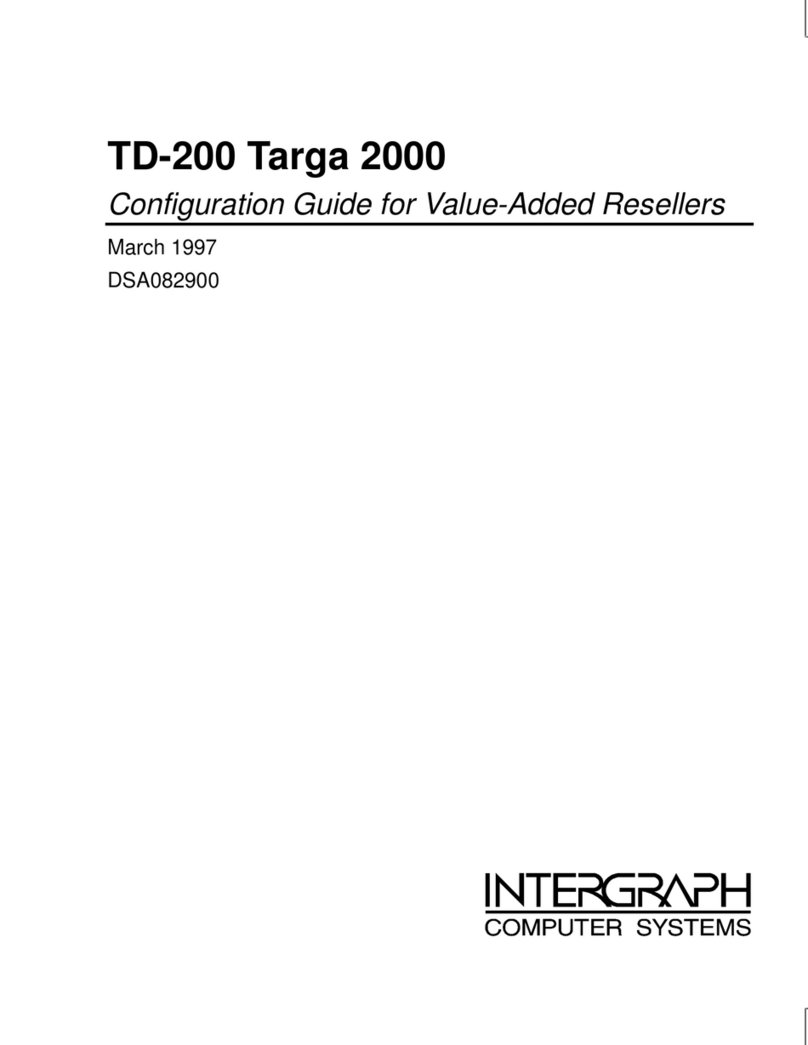 Intergraph TD-200 Targa 2000 User manual