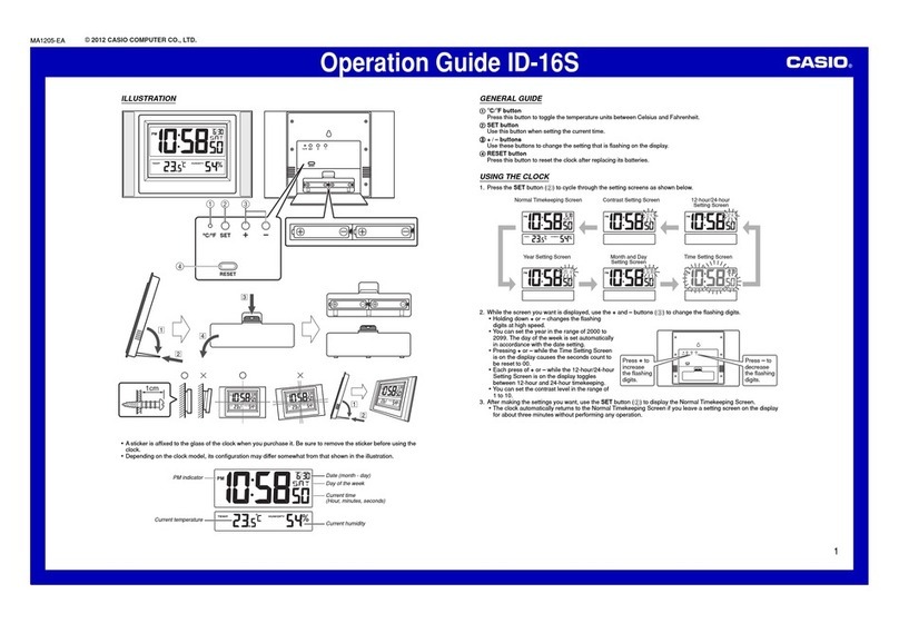 Casio ID-16S User manual