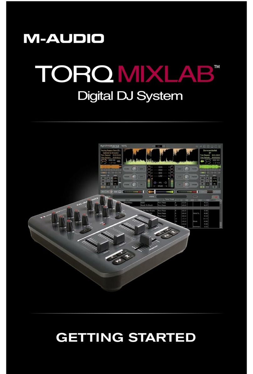 M-Audio Torq MixLab Getting started guide