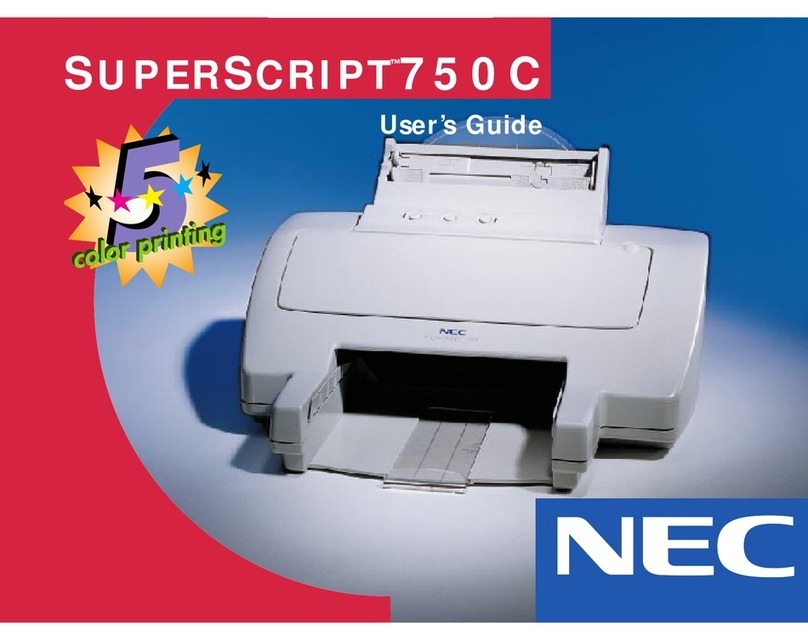 NEC SuperScript 750C User manual