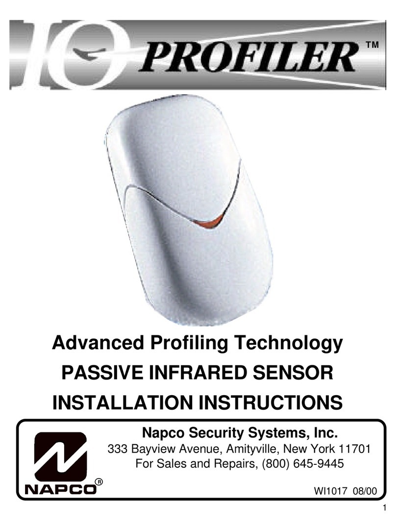NAPCO IQ PROFILER - installation instructions