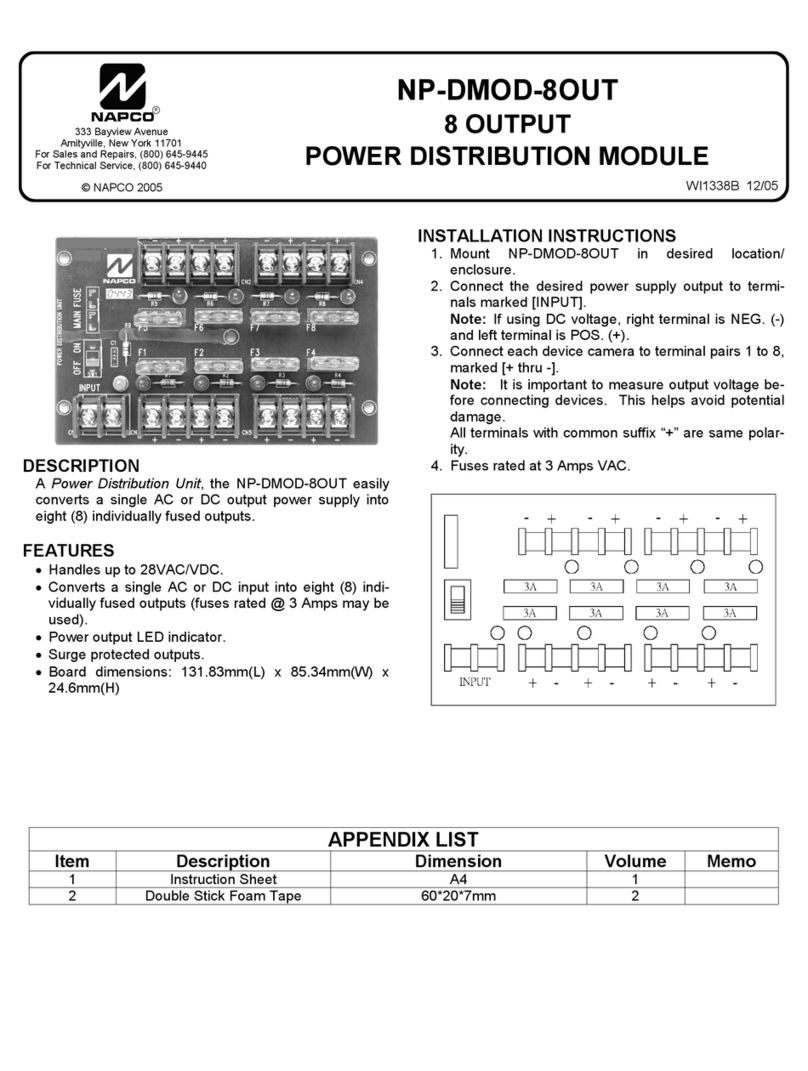 NAPCO NP-DMOD-8OUT instructions