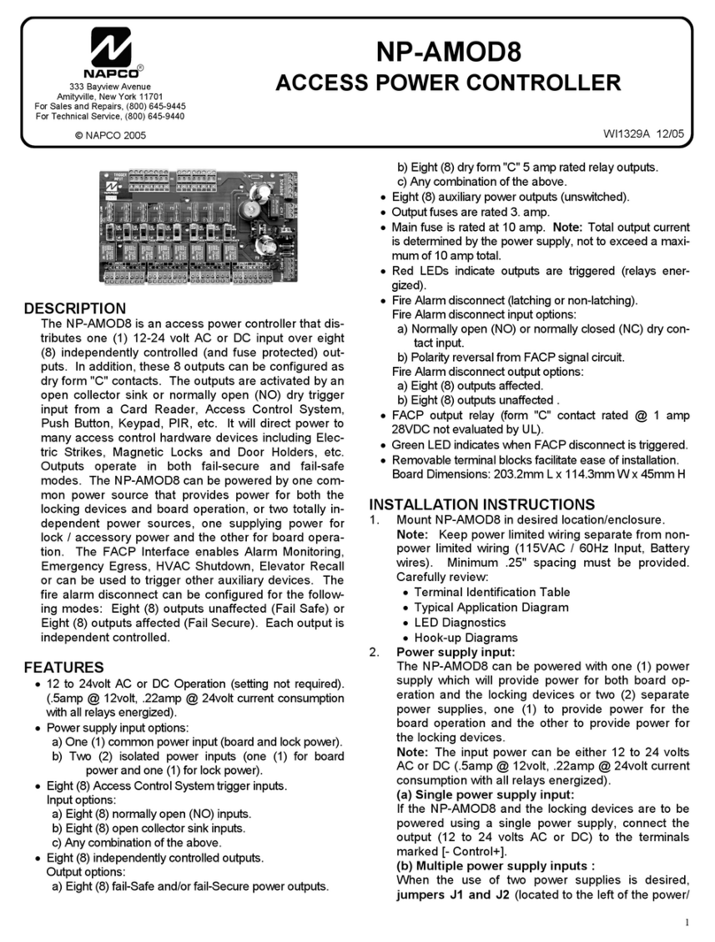 NAPCO NP-AMOD8 instructions