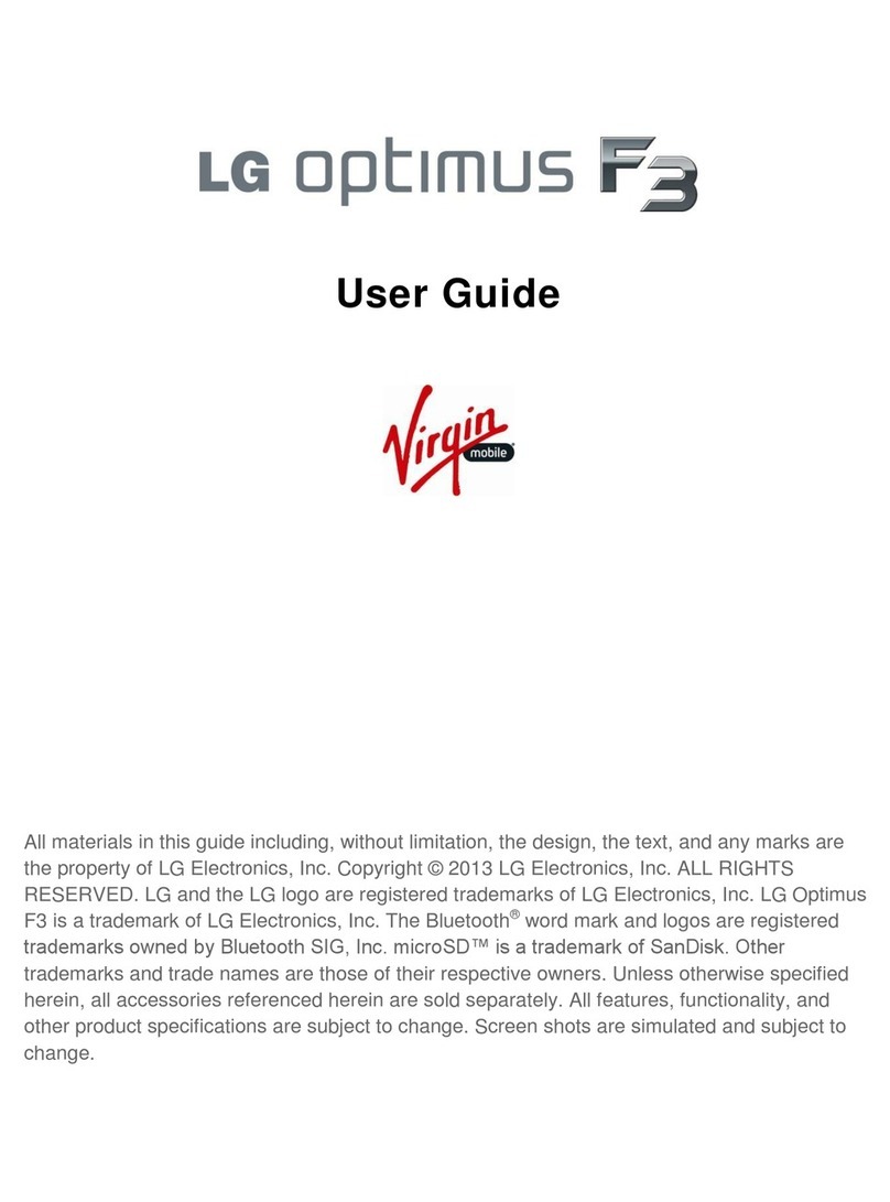 LG Optimus F3 User manual