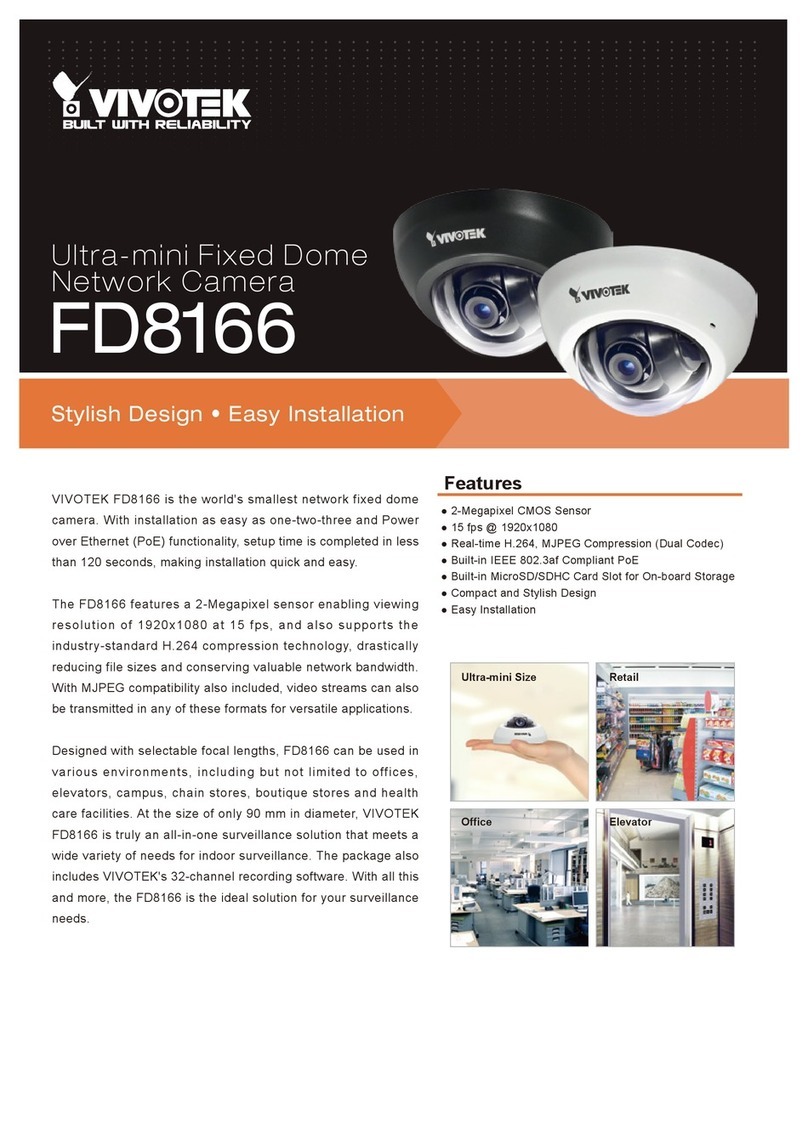 Vivotek FD8166 User manual
