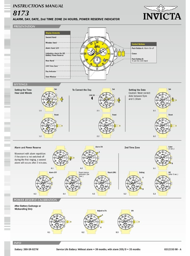 Invicta 8173 instruction manual