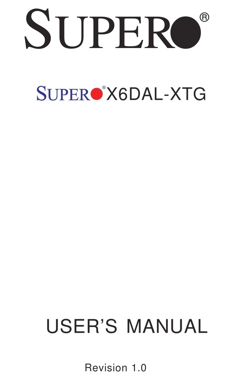 Supero X6DAL-XTG user manual