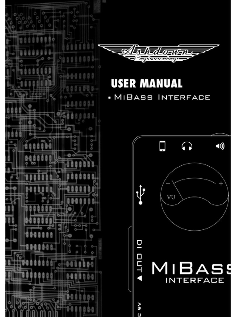 Ashdown MiBass Interface user manual