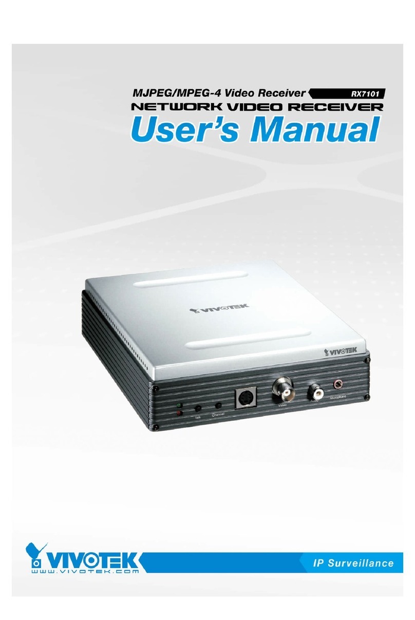 Vivotek RX7101 User manual
