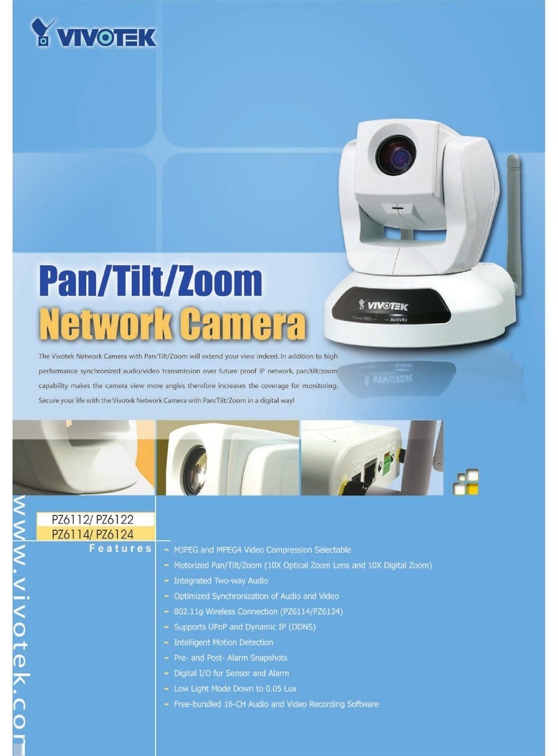 Vivotek PZ6112 User manual
