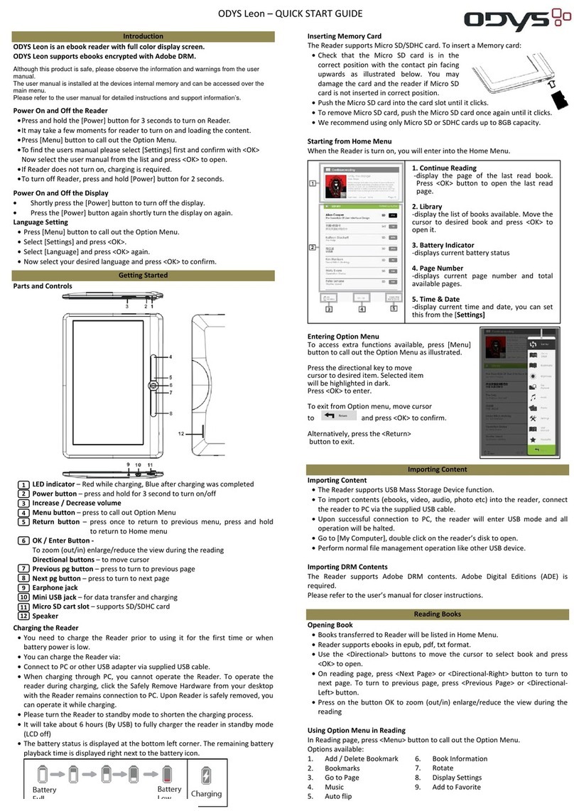 Odys Leon quick start guide