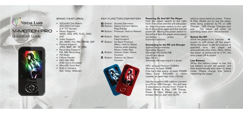 Visual Land V-MOTION PRO User manual