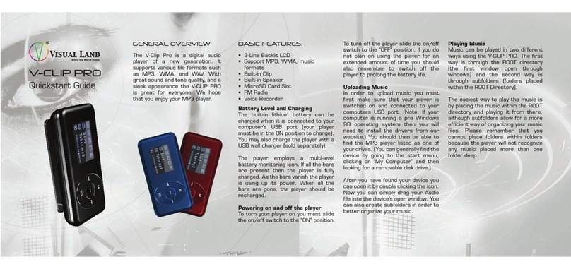 Visual Land THE V-CLIP PRO User manual