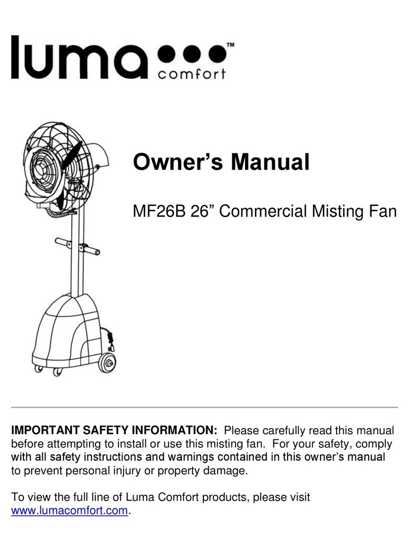 Luma MF26B 26 owner's manual