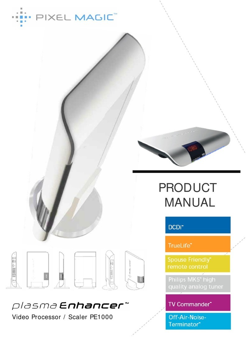 Pixel Magic Plasma Enchancer PE1000 product manual