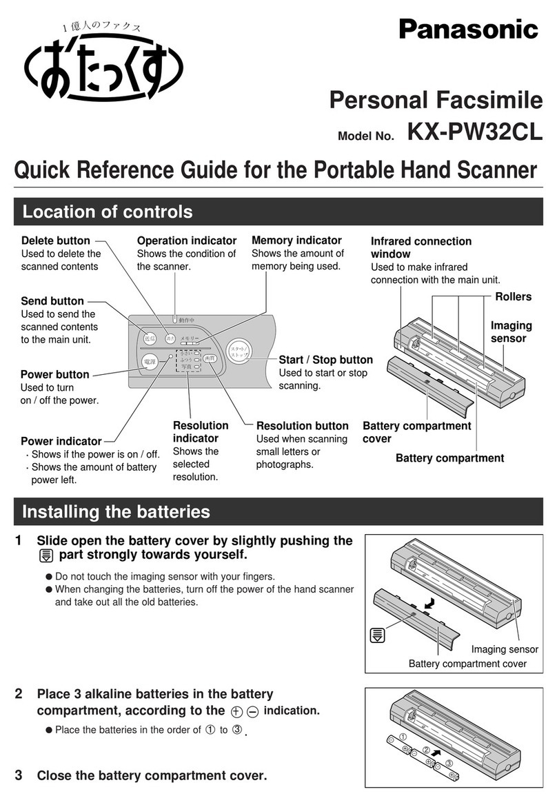 Panasonic KX-PW32CL Quick reference guide