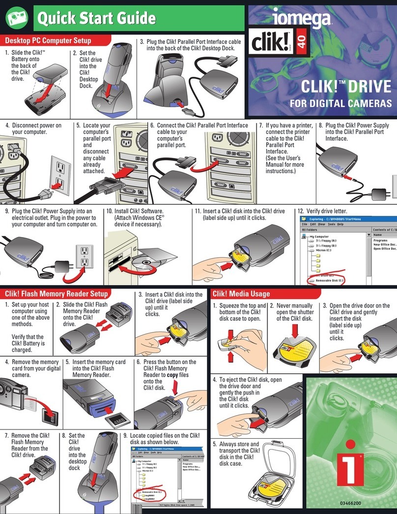 Iomega Clik! 40 User manual