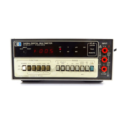 HP 3438A Instruction and safety manual