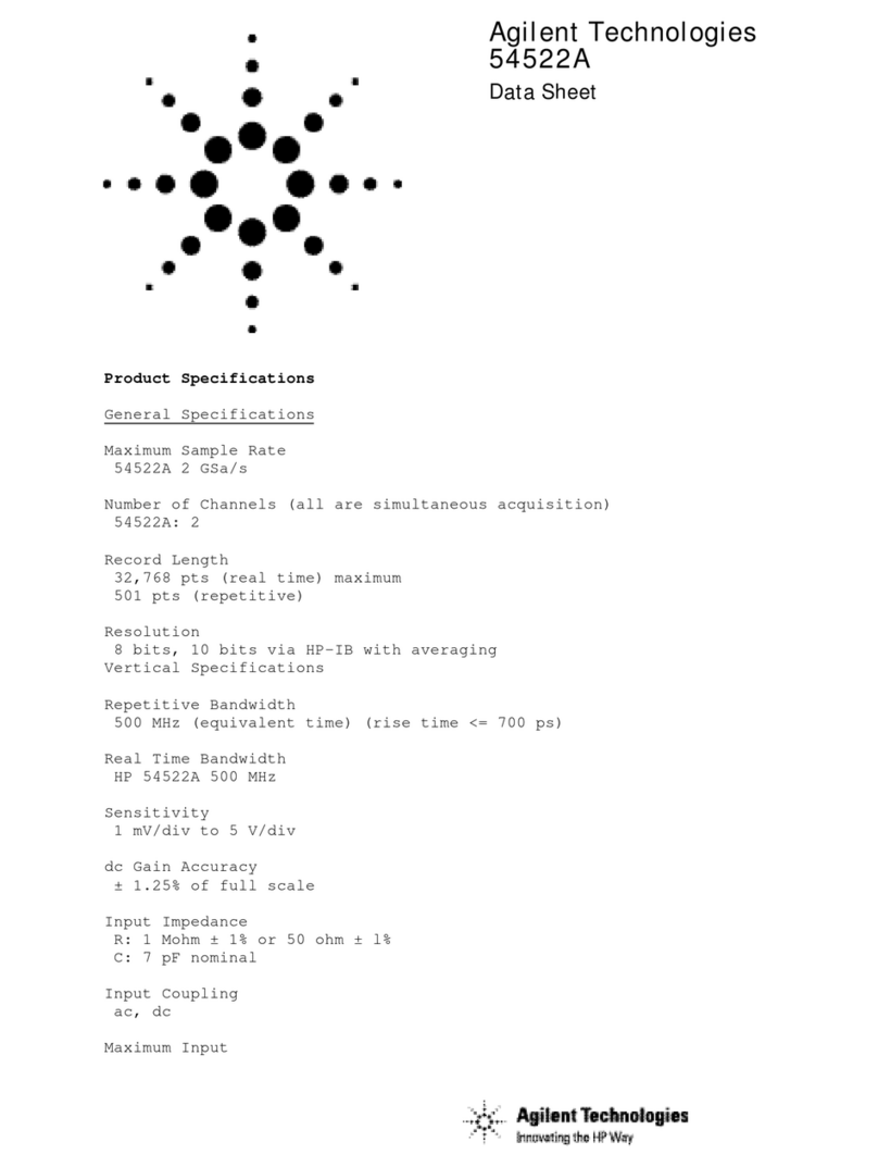 Agilent Technologies 54522A User manual