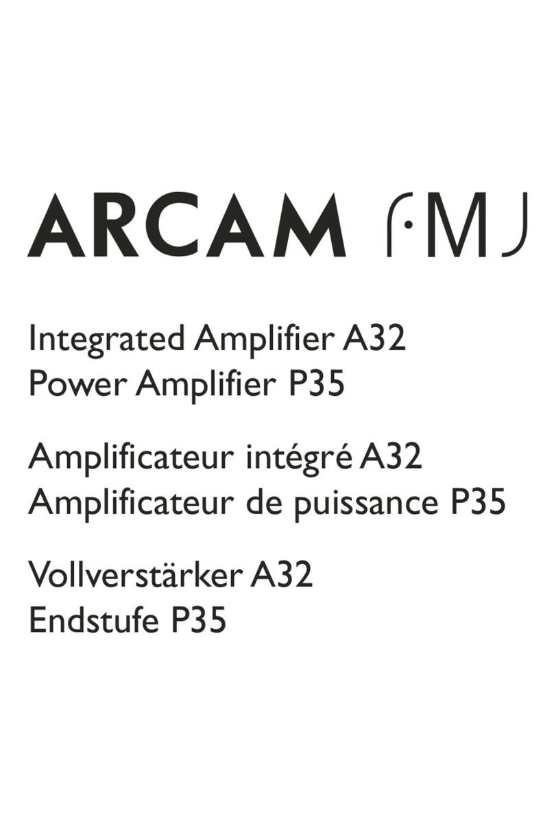 Arcam Handbook A32 User manual