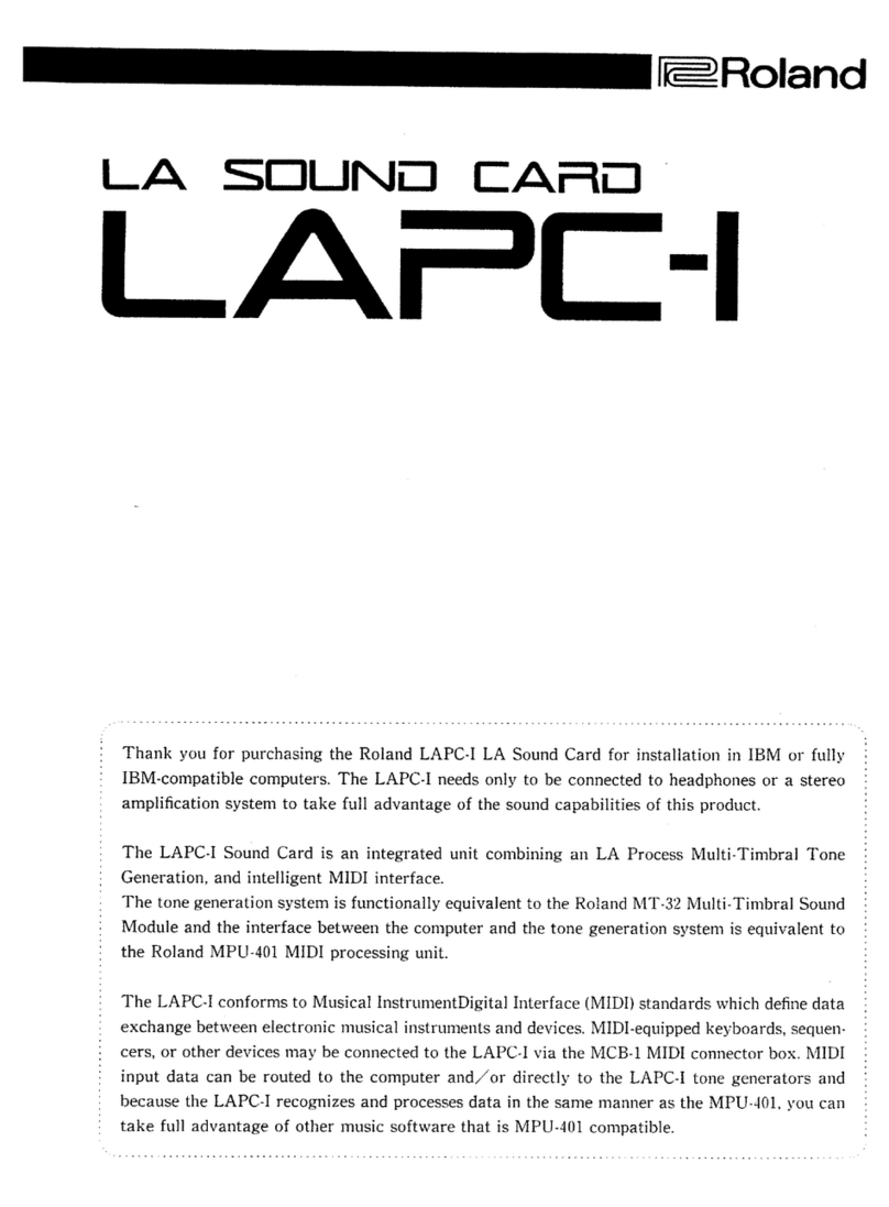 Roland LAPC-I owner's manual