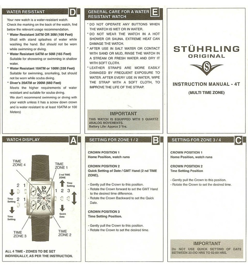 Stuhrling 4T instruction manual