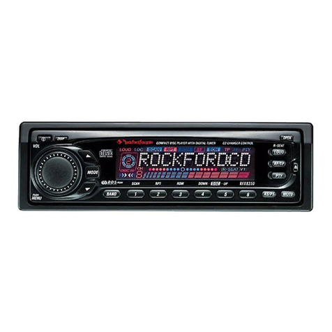 Rockford Fosgate RFX8340 Installation & operation