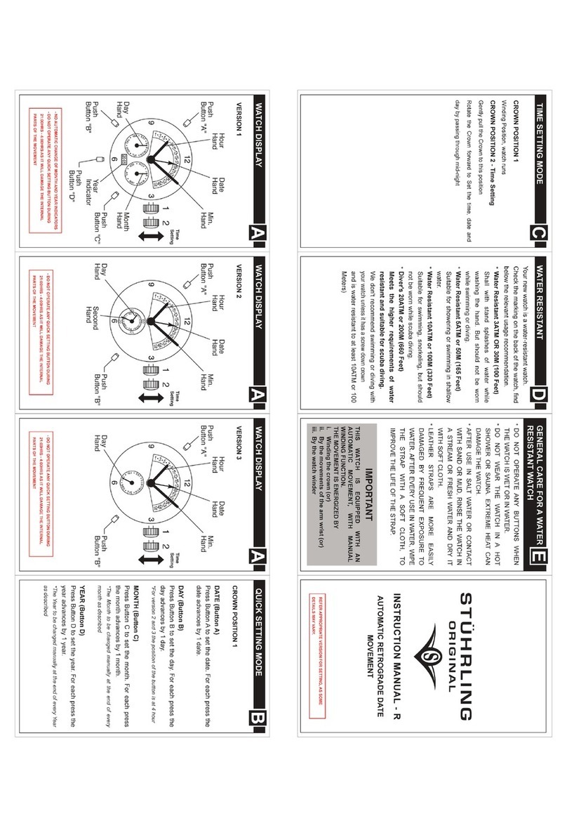 Stuhrling R instruction manual
