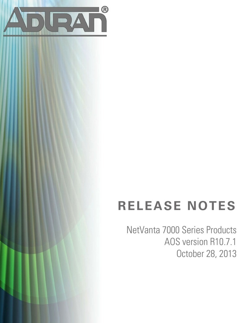 ADTRAN NetVanta 7000 Series User manual
