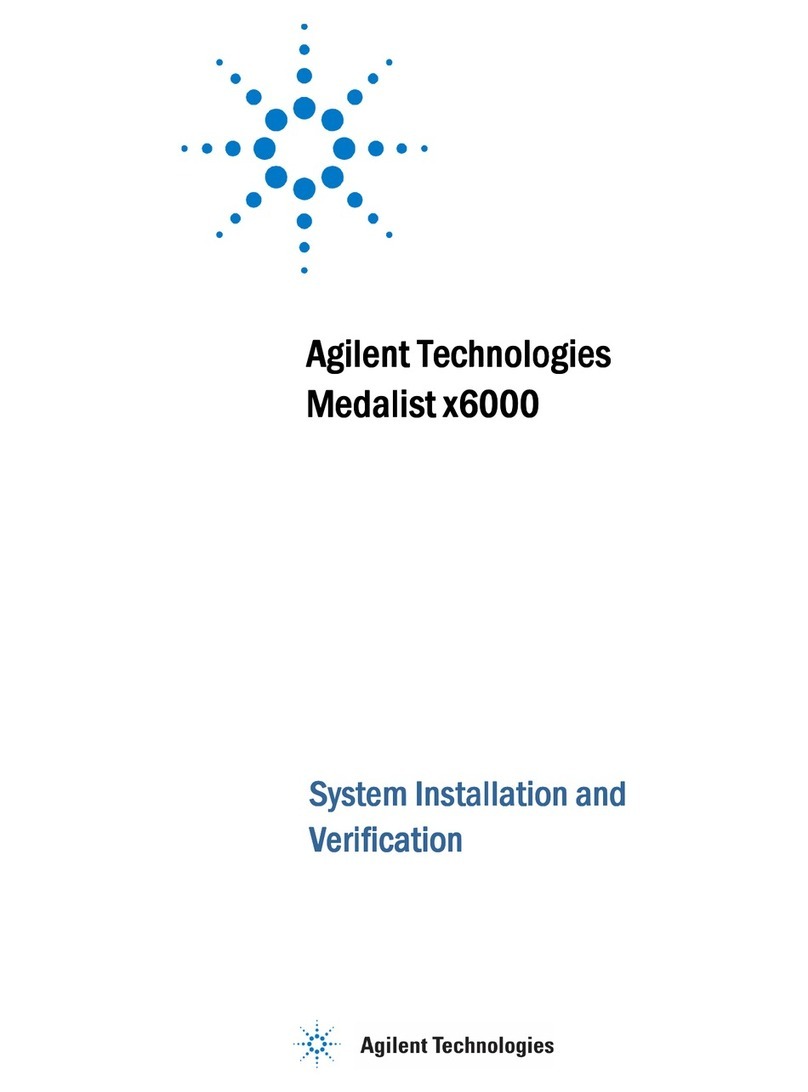 Agilent Technologies Medalist x6000 User manual