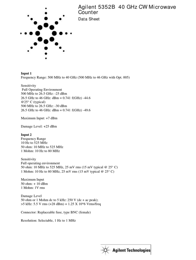 Agilent Technologies 5352B datasheet