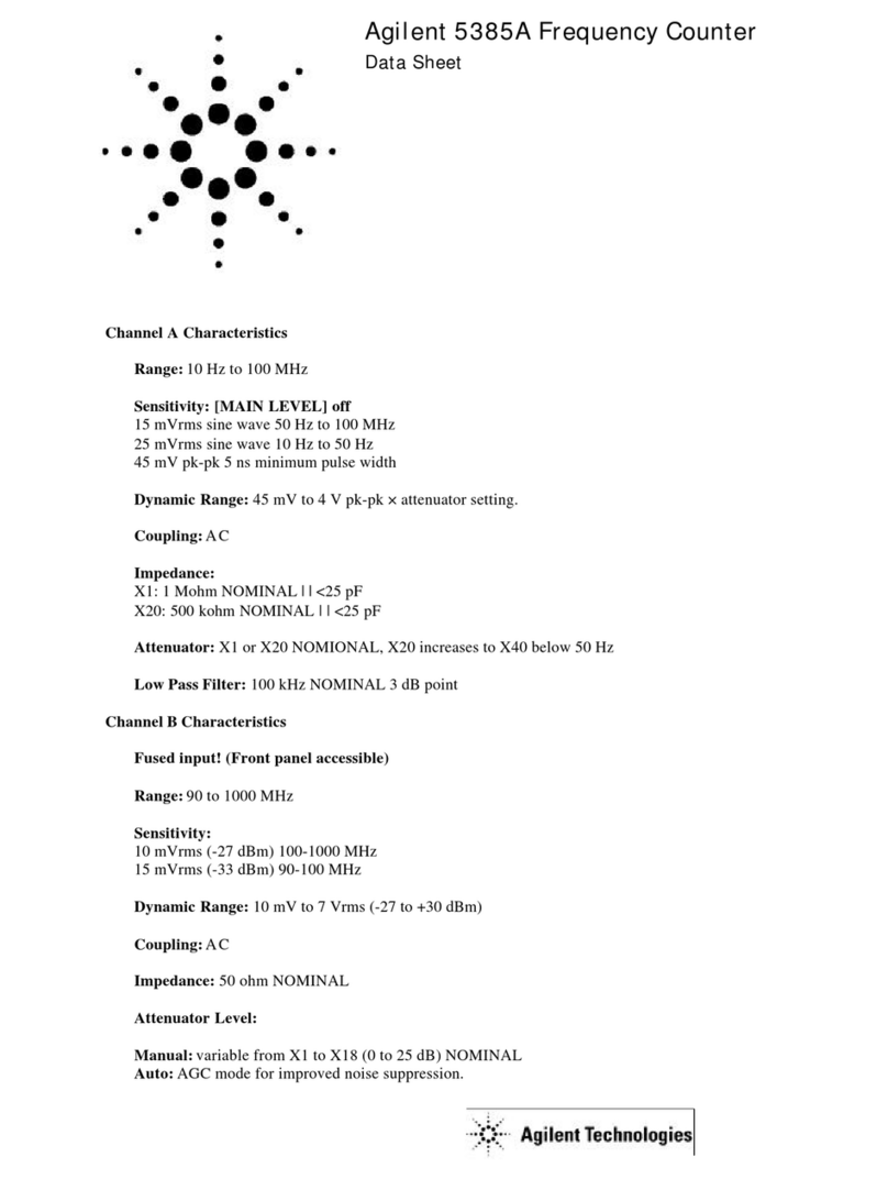Agilent Technologies 5385A datasheet