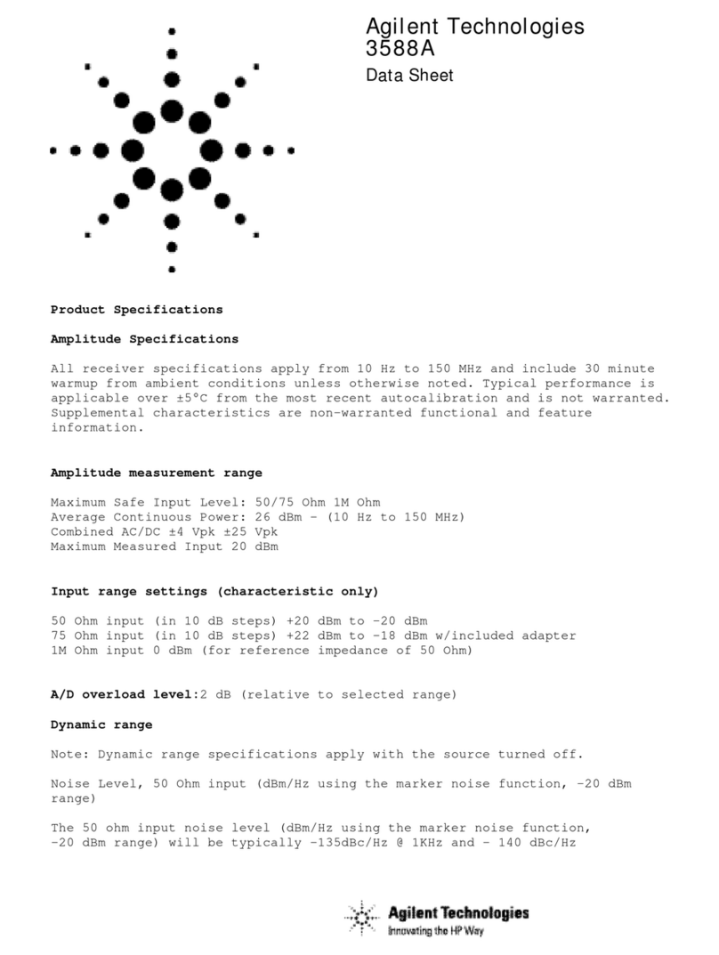 Agilent Technologies 3588A datasheet Agilent Technologies 3588A datasheet