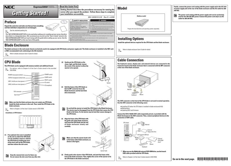 NEC NEC Express5800 Series User manual