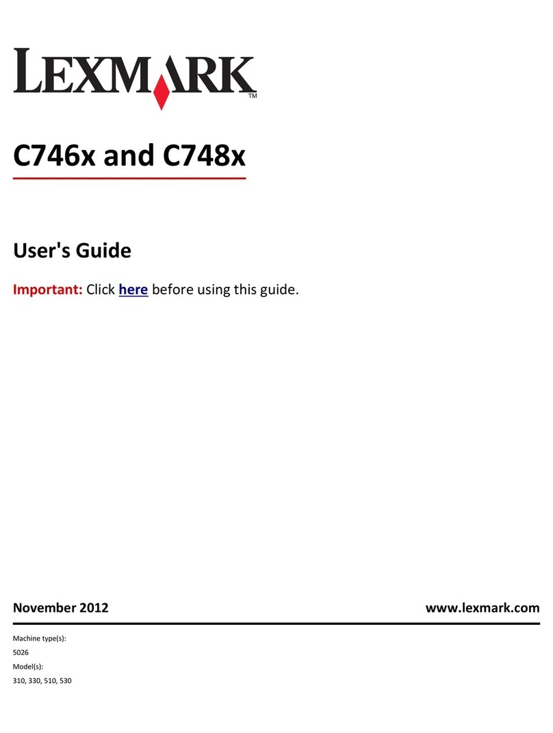 Lexmark C746x User manual