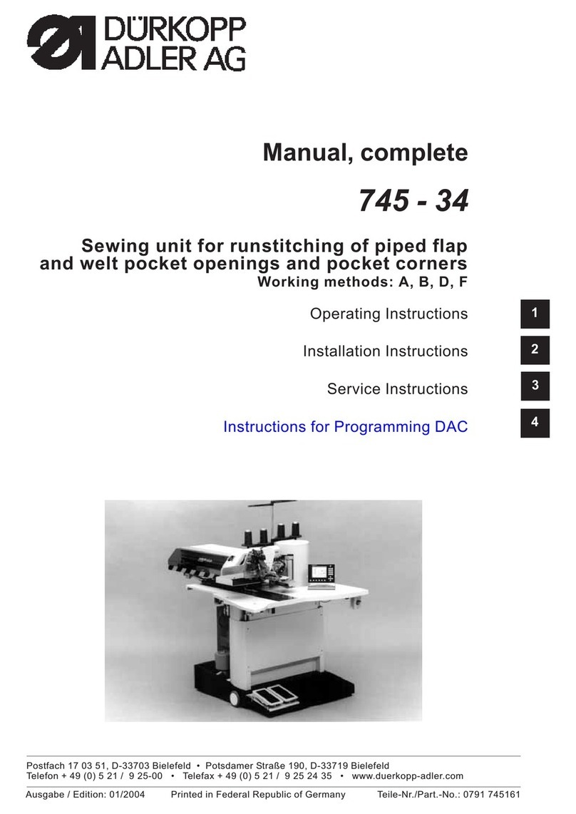 DURKOPP ADLER 745-34 - manual&nbsp;