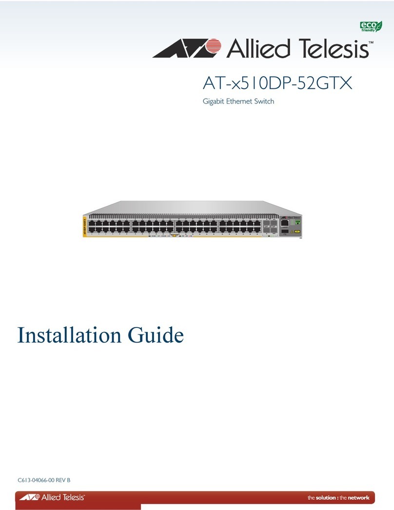 Allied Telesis AT-x510DP-52GTX User manual Allied Telesis AT-x510DP-52GTX User manual