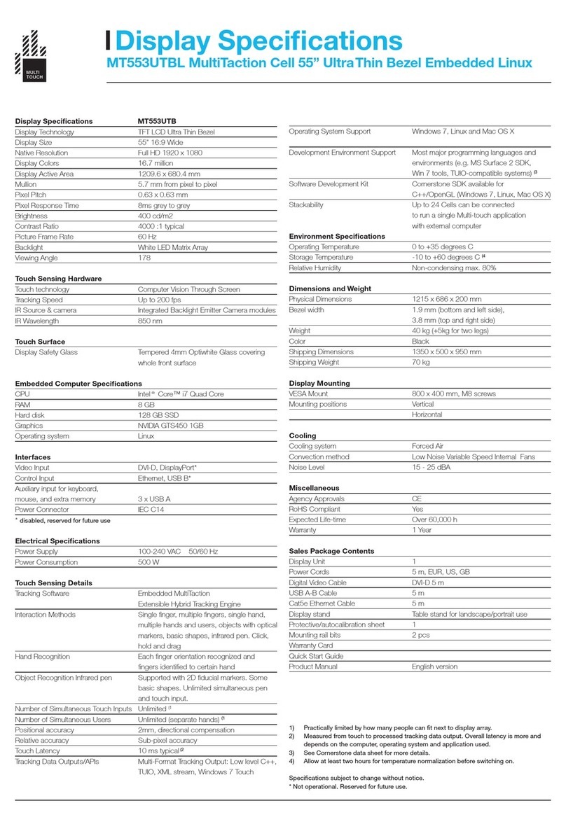 MultiTouch MT553UTBL User manual