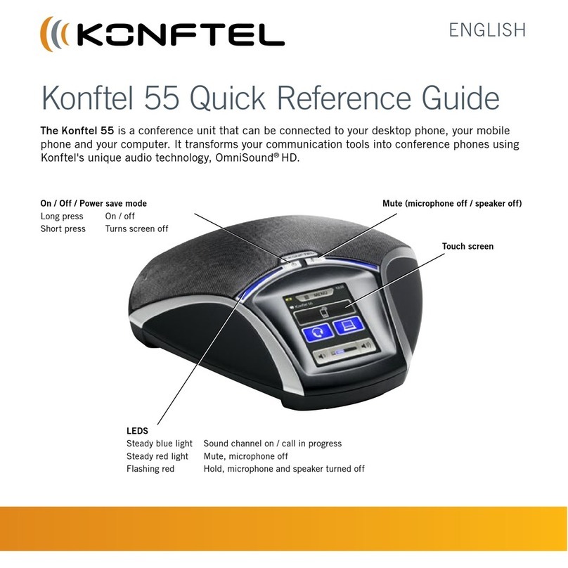 Konftel Konftel 55 User manual Konftel Konftel 55 User manual