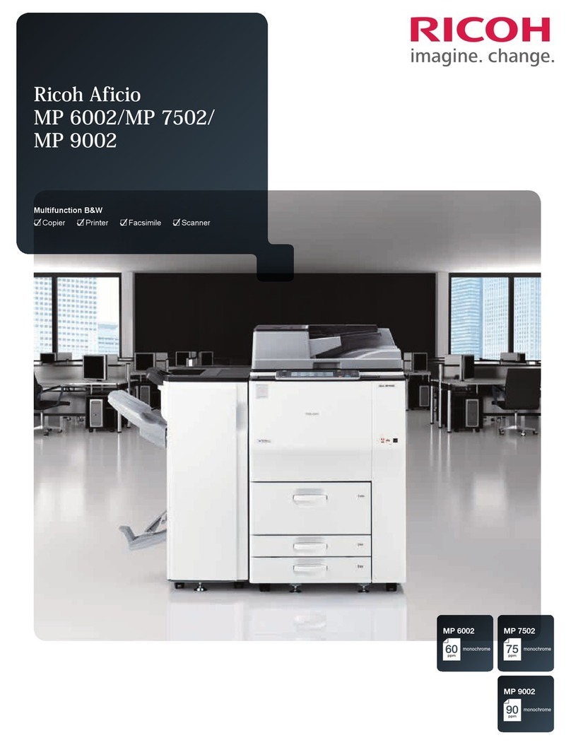 Ricoh Aficio MP 9002 User manual