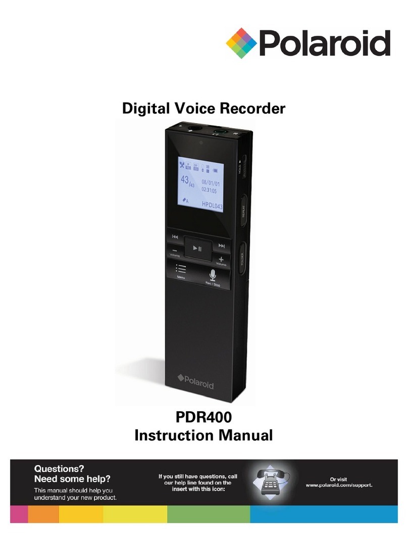 Polaroid PDR400 instruction manual
