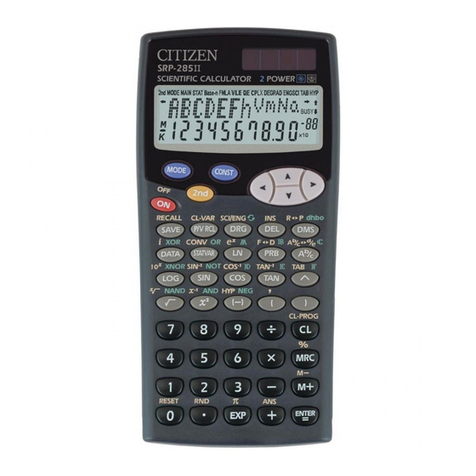 Citizen SRP-285II User manual