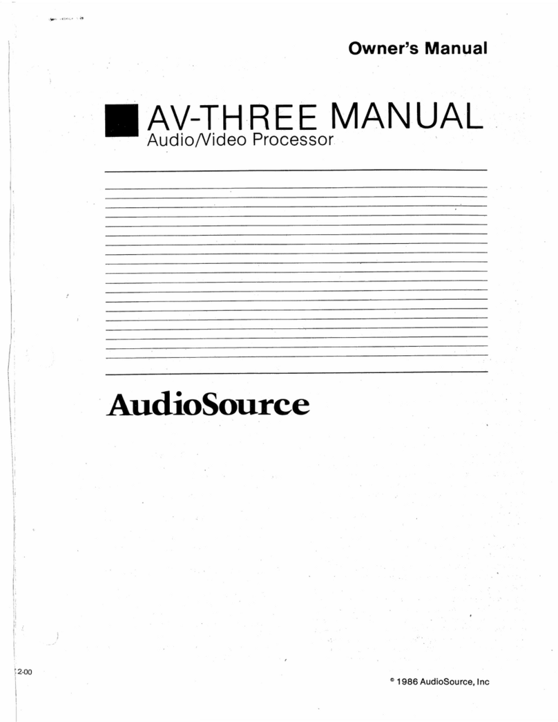 AudioSource AV-THREE owner's manual