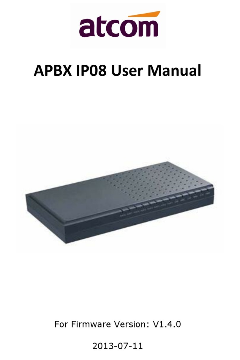 ATCOM APBX IP08 user manual
