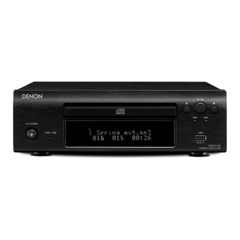 Denon DCD-F107 User manual
