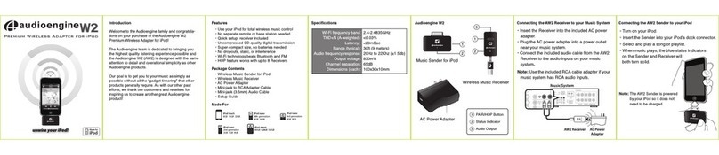 AudioEngine W2 User manual