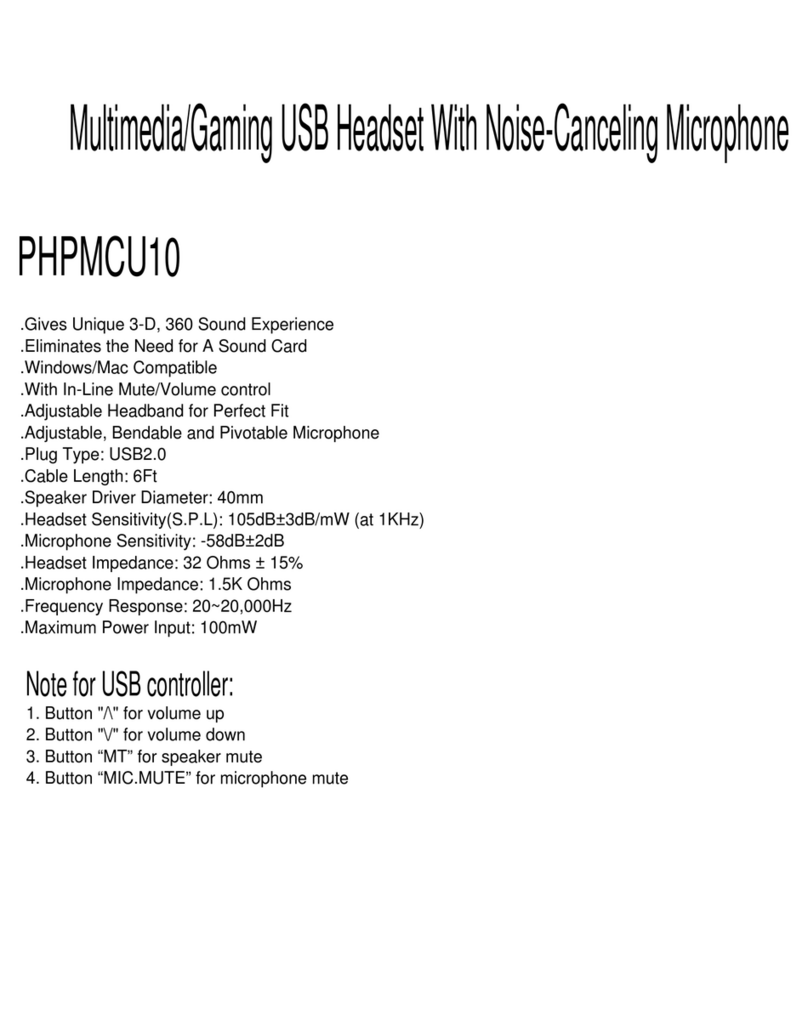Pyle PHPMCU10 User manual