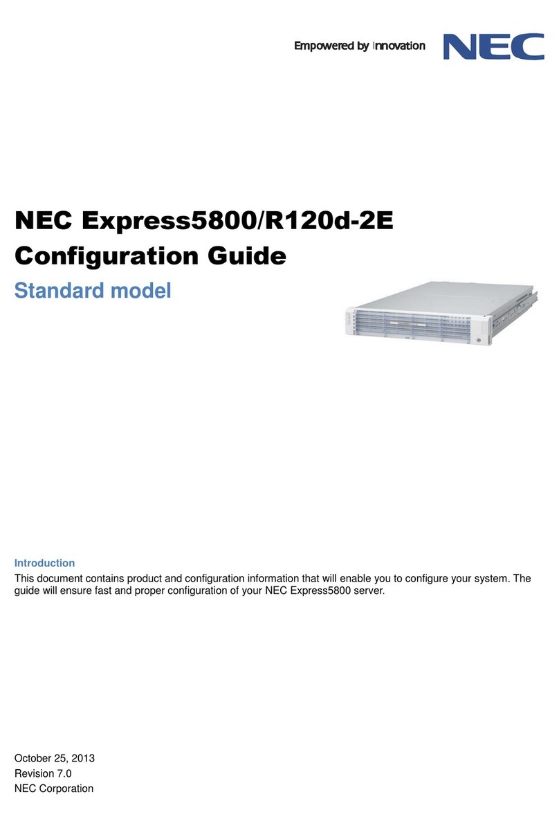 NEC NEC Express5800/R120d-2E User manual